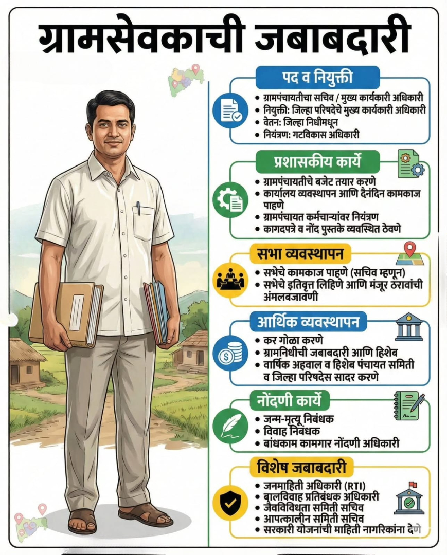 ग्रामसेवकाची जबाबदारी